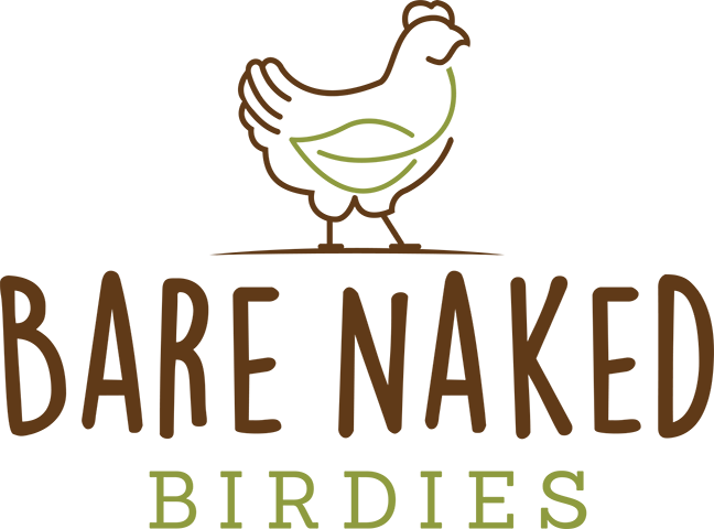 BareNakedBirdies_Logo_Web Silhouette of a goat inside a square frame, representing a farm logo for agricultural branding.